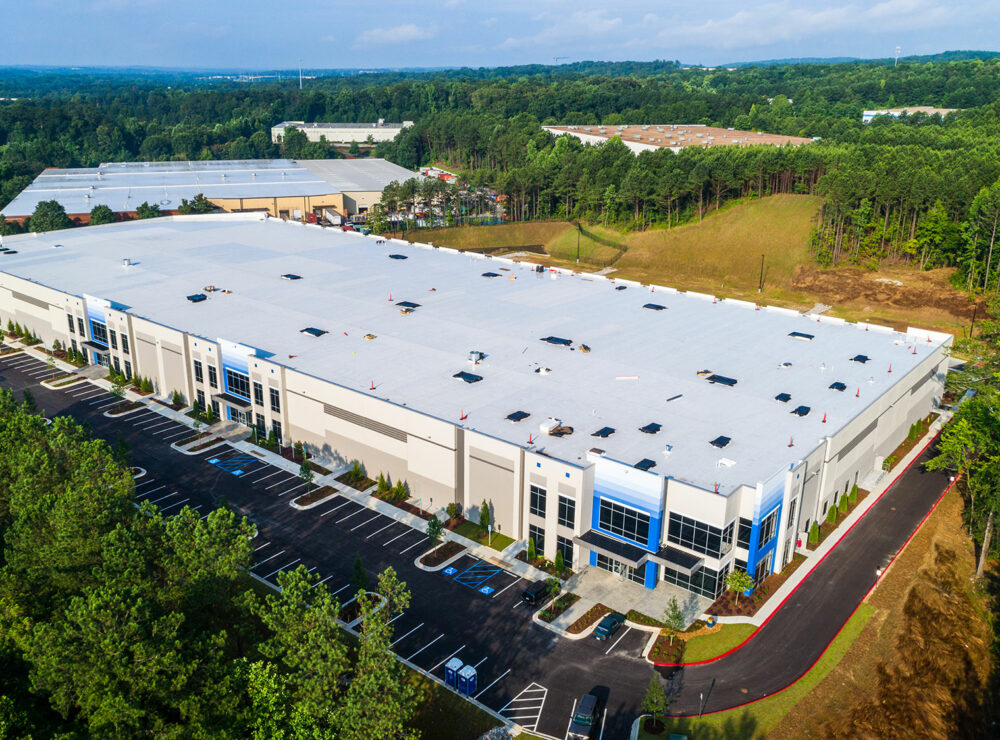 IDI Logistics Speculative Warehouse aerial photo of final building