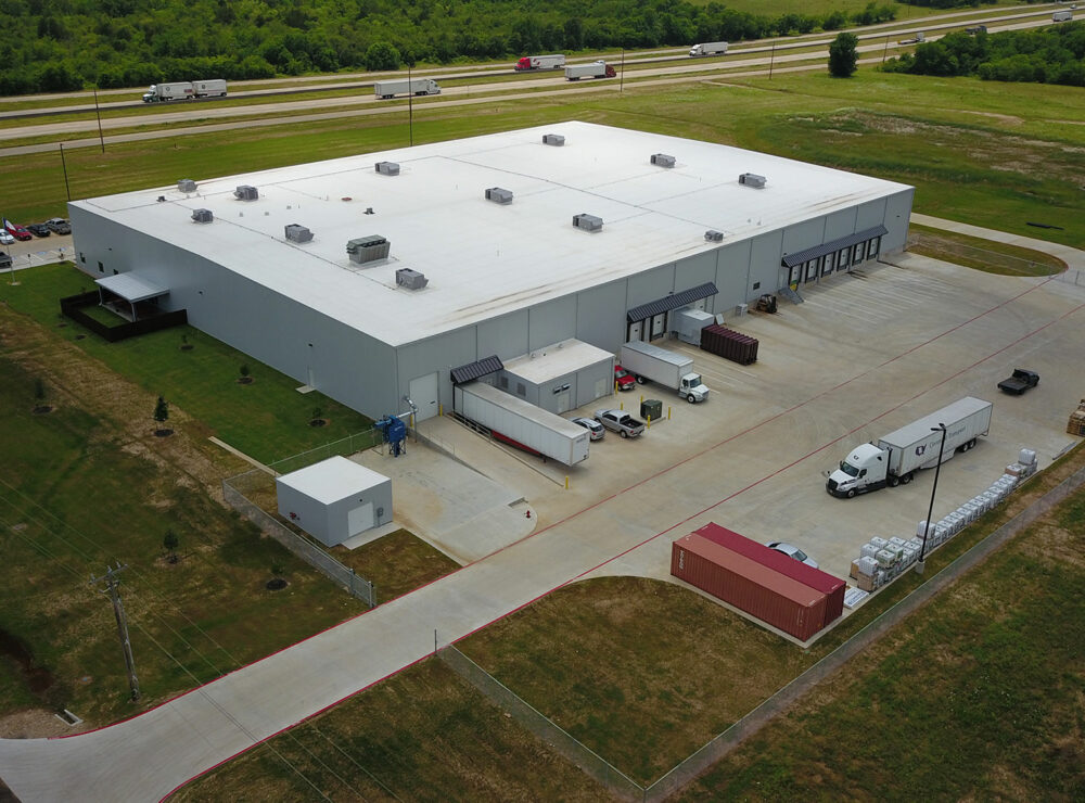 JB Weld aerial photo of Sulphur Springs, TX facility showing truck dock