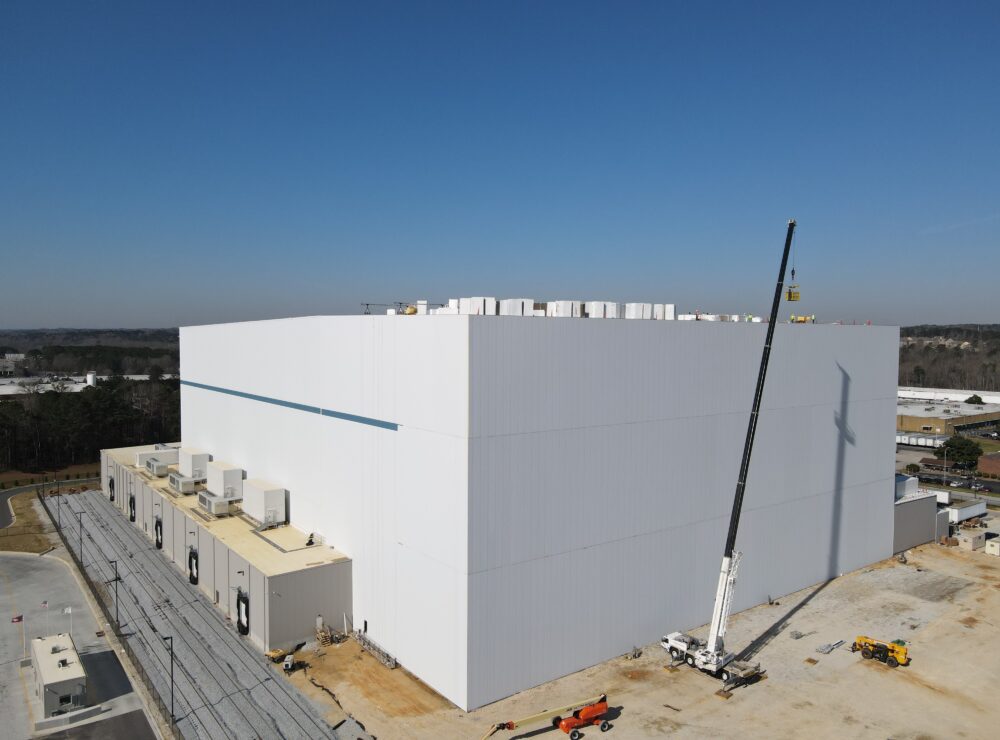 Americold Gateway Phase 2 aerial photo of completed building