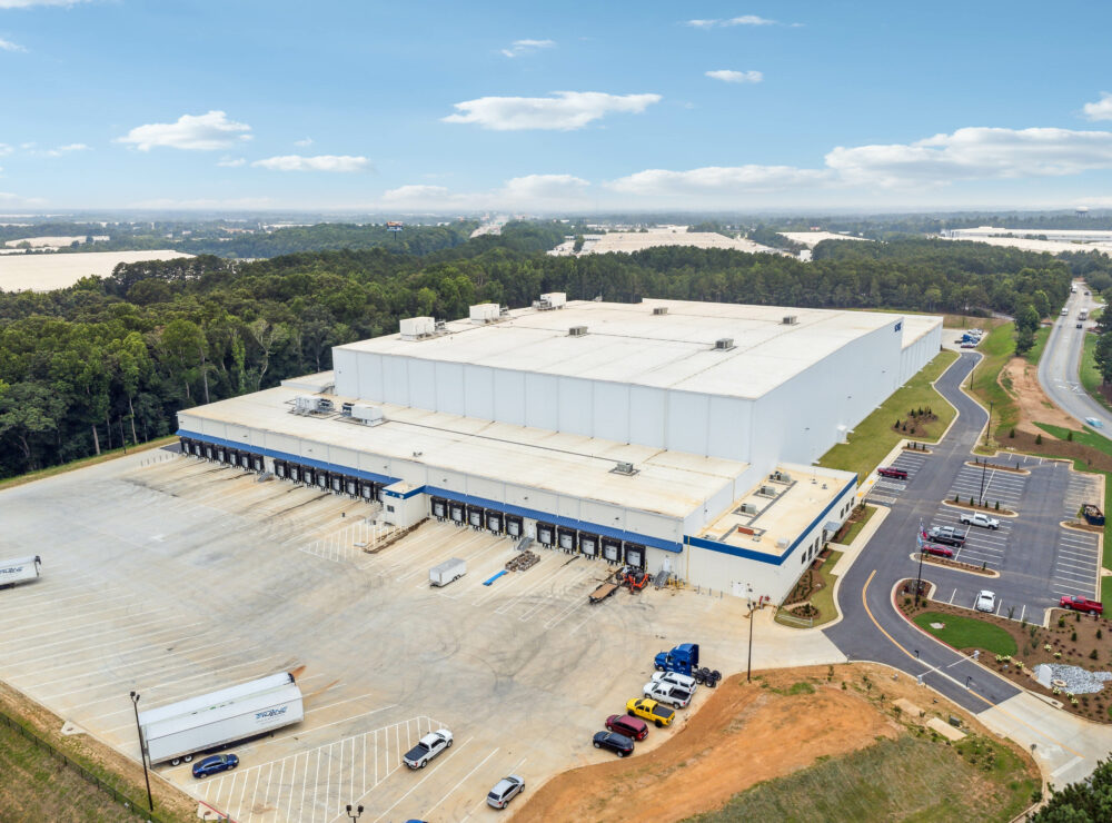 Ken's Foods ASRS facility in McDonough, GA, aerial photo
