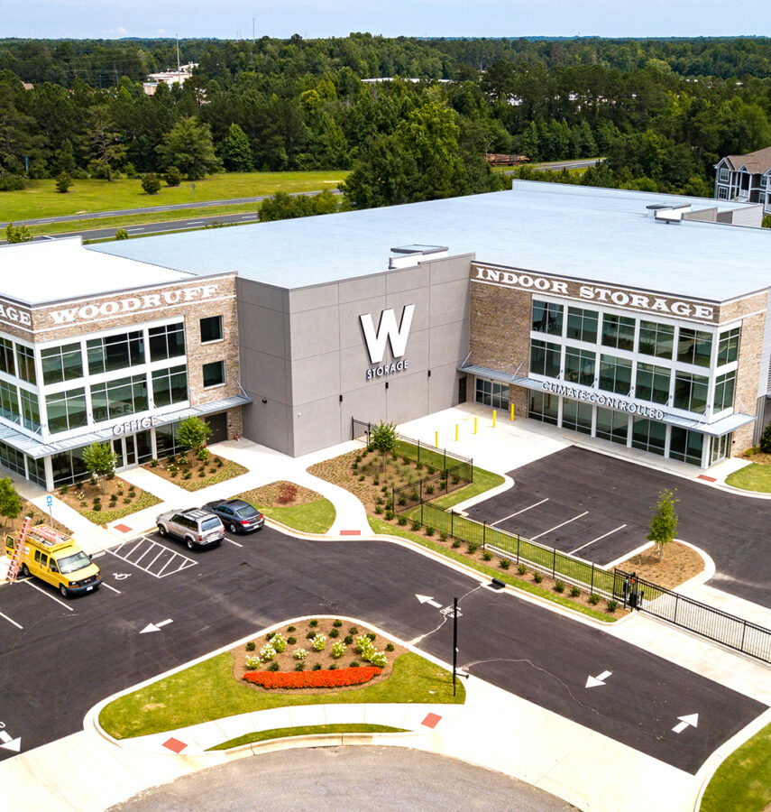 Woodruff Storage, Columbus, GA aerial drone photo