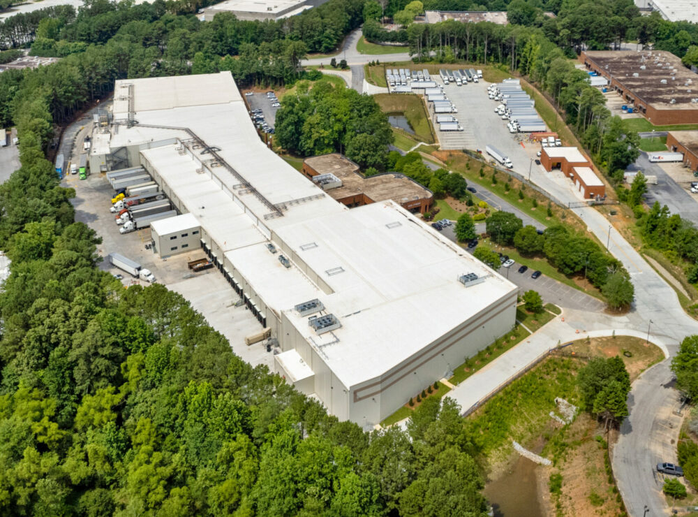 A&D Foods, Duluth, GA aerial drone photo