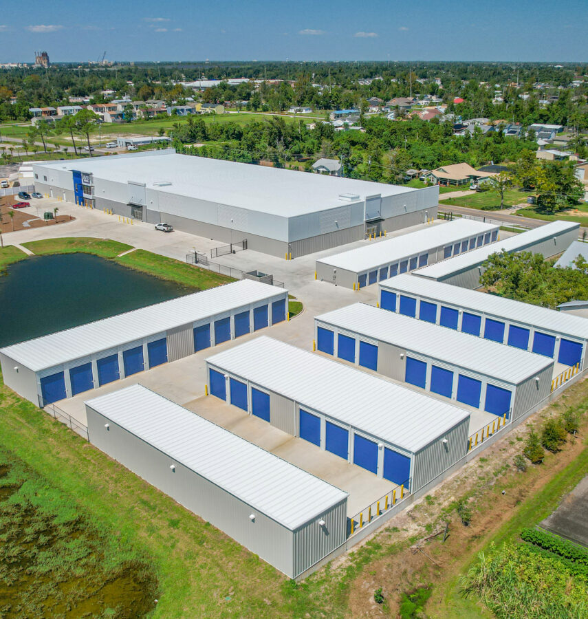 AVID Storage facility, Panama City Florida, aerial drone photo
