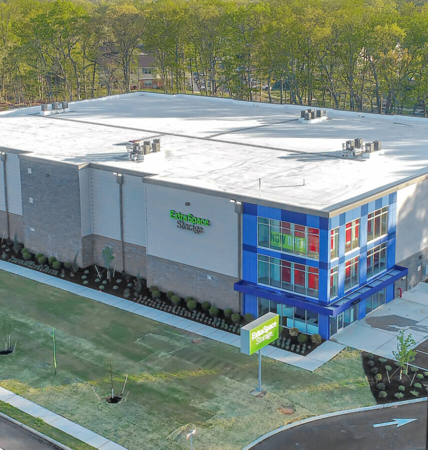 Extra Space Storage facility in Jackson, NJ, aerial photo of the facility